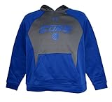 シカゴ・カブスunder armour Youth Mediumフード付きプルオーバーパフォーマンスSweatshirt – ブルー&チャコール