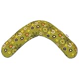 Theraline Maternity and Nursing Pillow with Removable Zippered Cover, Retro Green Flowers by Therali