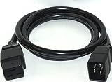 C19：C20 AC電源延長ケーブル 【3ｍ】250V 16A PSE