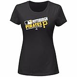 Pittsburgh PiratesレディースACチームChoice Tシャツ黒( M )