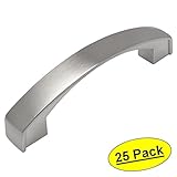 Cosmas ® 616 – 96snサテンニッケルモダンキャビネットハードウェアアーチハンドルプル – 3 – 3 / 4 "インチ( 96 mm )穴中心 – 25パック