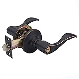 海福安レバーハンドル錠は、玄関ドア、パッセージ、浴室（キー付き）(右ハンドル) (805-K-R-ORB)