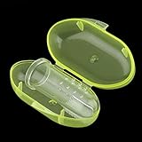 柔らかいシリコーンの指の歯ブラシは、子供のためのボックスでゴムのマッサージブラシの歯を赤ちゃん幼児