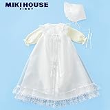 [ミキハウス] MIKIHOUSE 【ミキハウス(ベビー)】 【箱付】豪華サテンのセレモニードレス ３点セット 40-1934-843 白/フリー