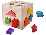 MSP 木のおもちゃ 木製 立体 パズルボックス 興味 図形 認知 形合わせ 型はめ 遊び 知育 玩具