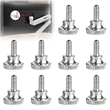 JnTech つまみネジ M4x6mm/M4×10mm 10個入り ハンドルネジ 平ネジ フラットヘッド機械 TV モニタ モニタースタンド 取付 304ステンレス TV/ラップトップPC/ファン用 (M4*10mm) [並行輸入品]