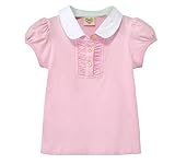 子供服 女の子 半袖 Ｔシャツ 女児 トップス 無地 ブラウス 可愛い ガールズ 通園 ルームウエア カジュアル (ピンク, 130)
