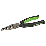 Greenlee 0351-08SM Long Nose Pliers/Side Cutting With Stripping Hole, Molded Grip, 8' [並行輸入品]