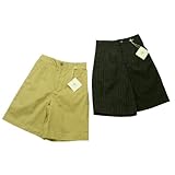 細いストライプ柄がフォーマルな雰囲気を漂わせるパンツ（濠Du)ベージュストライプ2(濃い)110ｃｍ(左)