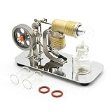 ミニ ホット エアースターリングエンジン・モーター 模型キット 表面メッキ 知育 科学 実験器材 物理おもちゃ