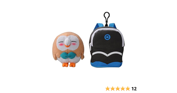 Amazon ポケットモンスター ポケモン ぬいぐるみ モクロー サトシのリュック 高さ約22cm ぬいぐるみ おもちゃ