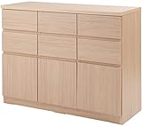 スクエアキャビネット 幅104.5cm ロー 引出しタイプ ナチュラル TE-0097 マルチラック 木製