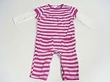 DKNYダナキャランベビー女の子ボーダーカバーオール3-6ヶ月用60 70（ピンク）【並行輸入品】 [Baby Product]