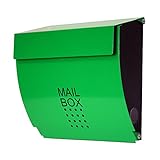 郵便ポスト メールボックス 壁掛け マグネット付き インテリアポスト Europeanシリーズ5003マグネットグリーン