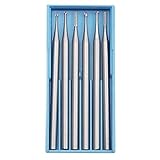 B Blesiya 6pcs　ロータリーバー　超硬カッター　彫刻ナイフ　タングステン鋼　全4サイズ選択　　　 - 1.0mm