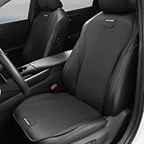 【アウトランダー 専用】車 シートカバー OUTLANDER 新型 アウトランダー アクセサリー 内装パーツ、柔い レザー シートクッション 薄くて軽い 通気性に優れ、防汚座席カバー 運転席 助手席 後部座席 車 座布団 シートの換気と加熱機能は影響しません ブラック カー用品 便利グッズ (4枚 運転席+助手席用)