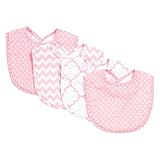 Trend Lab Sky 4 Pack Bib Set, Pink by Trend Lab [並行輸入品]