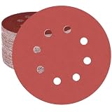 HWXINIE ディスクペーパー 125mm #1500番 ランダムサンダー ペーパー 8穴 丸型 サンディングディスク マジック式,電動サンダー用サンドペーパー（50枚入）