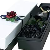 Makefuture Diamond Rose 一輪の薔薇 プリザーブドフラワー ダイヤモンドローズ (レザーブラック)