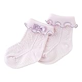 (チャックル) chuckle *スウィートガール*リボン付きクルーソックス【滑り止め付き】 ピンク 12-15cm P9316-15-20