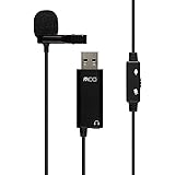 ミヨシ(Miyoshi) MCO USBピンマイク ミニクリップ 3.5mmイヤホン端子付き マイクミュートスイッチ搭載 全指向性 Windows/MacOS対応 ケーブル長1.9m 製品保証6ヶ月付 ZUMF-08/BK