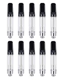 Leafy アトマイザー 510規格 1.0ml 10本セット CBDリキッド用 ccell セラミックコイル カートリッジ 液漏れ防止 ケース付き (ブラック 1.0ml 10本) [並行輸入品]