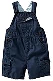 OLDNAVY（オールドネイビー）ボタン ショート オーバーオール　（紺色）（並行輸入品） (12-18M（1歳-1歳半）) [並行輸入品]