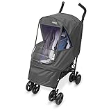 雨はもちろん、寒さや風、有害物質も防げる！マニト　エレガンスアルファ　ベビーカーカバー (アルファスモール, グレー)