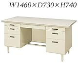生興 デスク 100シリーズ 両袖デスク 2号両袖 W1460×D730×H740/脚間L584 100CG-C821N