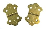 2pc。brass-platedボックスヒンジ