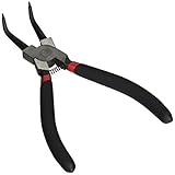 リングサークリップ曲がった鼻プライヤーを保持DealMux内蔵、7