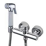 ownaceバスルームトイレ真鍮Hand Held Shattaf BidetおむつSprayerキットwithホット&コールドミキサー
