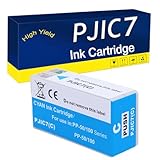 for EPSON PJIC7 PJIC7-K PJIC7-C PJIC7-M 28ML用互換インクカートリッジ、PP-100N PP-50 PP-50BD PP-100プリンター対応 Cyan