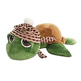 Suki Gifts Lil Peepers Turtle Rocky Turtle with Bobble Hat/ Scarf Soft Boa Plush Toy (Jumbo, Green/ 