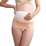 Vogue of Eden Women Maternity Abdominal Binder Elastic Postpartum Belly Belt Nude, XL