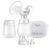 電動搾乳器　母乳授乳　充電式さく乳器 片側タイプ　6段階吸引力調整　母乳実感リズム　ニップル/キャップ/充電ケーブル付き