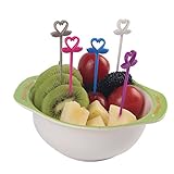 LuxBene(TM)かわいいプラスチック製のスワン食品フルーツフォーク＃75311 10個入りパーティーのためのセットをピック