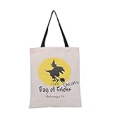 CCINEE　（特価　　在庫品整理　　品質保障　完全新品）ハロウィーン　パーティー　コットン　キャンバス　トート　ギフト　バッグ ハロウィンギフトバッグ ハロウィンキャンディバッグ NO.4