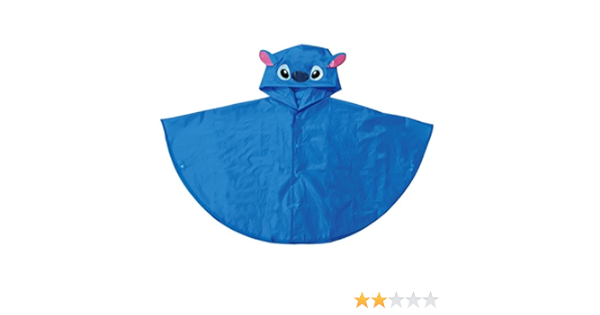 Amazon Co Jp ディズニー 子供用 キャラクター ビニpon レインポンチョ スティッチ 正規代理店品 服 ファッション小物
