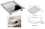 CRL標準8 " x 10 "奥行きX 1 – 9 / 16 "高光沢ステンレス仕上げ差し込み式Dealトレイ