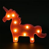 ピンクユニコーンLED夜ランプライト装飾マーキーSigns電池式ギフトforキッズ女の子保育園装飾パーティーホームリビングルームベッドルーム装飾用