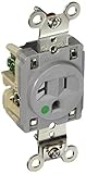 Hubbell HBL8310GY Single Receptacle Hospital Grade 20 amp 125V 5-20R Gray [並行輸入品]