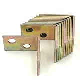 Ninetonine 10個25 x 25 x 16 mm 90度メタル右角度ブラケットシェルフサポート