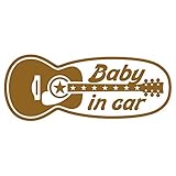 imoninn BABY in car ステッカー　【パッケージ版】　No.20　ギター　（ゴールドメタリック）