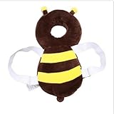 Honel ハイハイ赤ちゃん ごっつん防止やわらかリュック 肩紐自由調整 多機能保護 柔らか素材 かわいいクッション 適用年齢6ヶ月～18ヶ月 ビー柄