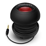 mohoss ミニバススピーカー ポータブルプラグインスピーカー 3.5mm AUXオーディオ入力 充電式外付けハンバーガースピーカー iPhone Android スマートフォン ノートパソコン タブレット iPod MP3用