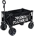 BROOKLYN OUTDOOR COMPANY (BOC) ブルックリンアウトドアカンパニー 折り畳み式 ワゴン NY発 荷台 アウトドア (ブラック)
