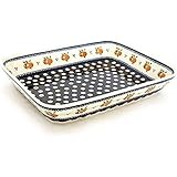 [Zaklady Ceramiczne Boleslawiec/ザクワディ ボレスワヴィエツ陶器] グラタン皿(スクエア)-479 ポーリッシュポタリー