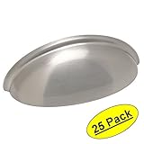 Cosmas ® 783snサテンニッケルキャビネットハードウェアBin Cup引き出しハンドルプル – 3 "インチ( 76 mm )穴中心 – 25パック