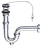 三栄水栓 【洗面用Pトラップ】 アフレ付 パイプ径32mm H712-32